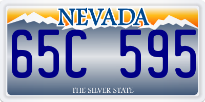 NV license plate 65C595