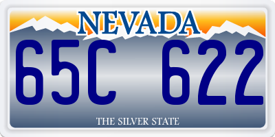 NV license plate 65C622