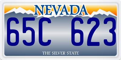 NV license plate 65C623