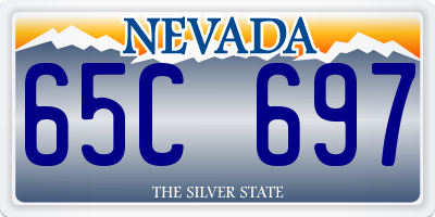 NV license plate 65C697