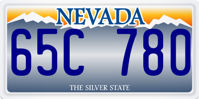 NV license plate 65C780