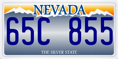NV license plate 65C855
