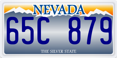 NV license plate 65C879