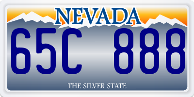 NV license plate 65C888