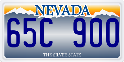 NV license plate 65C900