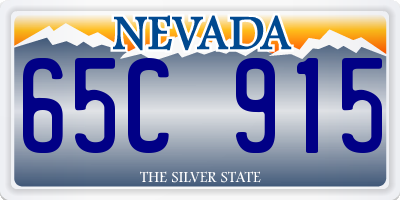 NV license plate 65C915