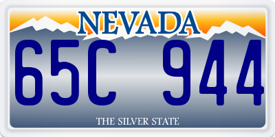 NV license plate 65C944