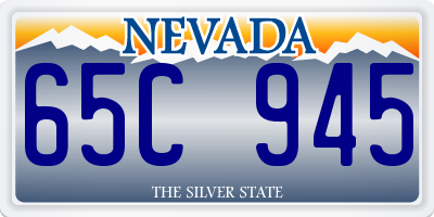 NV license plate 65C945