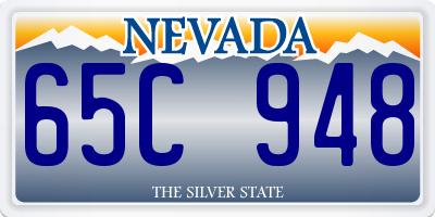 NV license plate 65C948