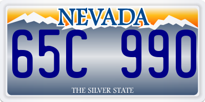 NV license plate 65C990