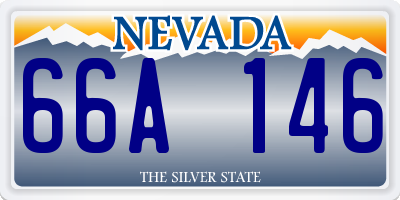 NV license plate 66A146