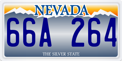 NV license plate 66A264