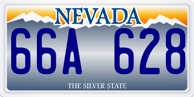 NV license plate 66A628