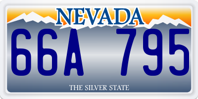 NV license plate 66A795
