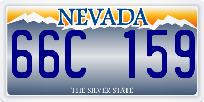 NV license plate 66C159