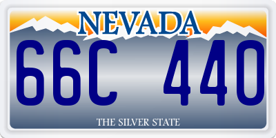 NV license plate 66C440