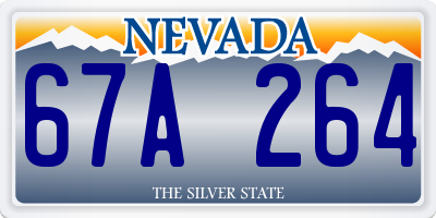 NV license plate 67A264