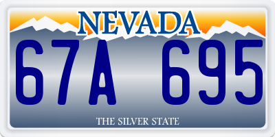 NV license plate 67A695