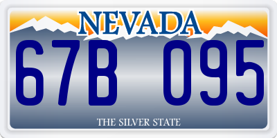 NV license plate 67B095