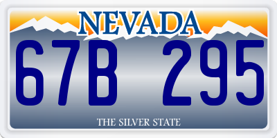 NV license plate 67B295
