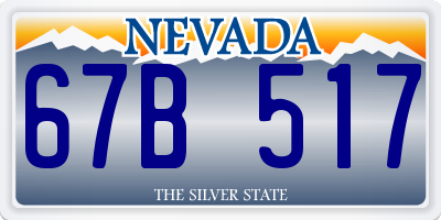 NV license plate 67B517