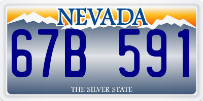NV license plate 67B591