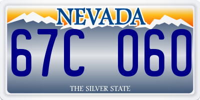 NV license plate 67C060