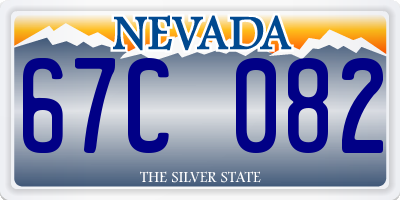 NV license plate 67C082