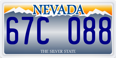NV license plate 67C088