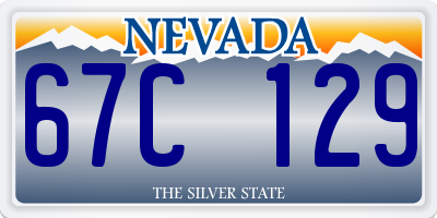 NV license plate 67C129