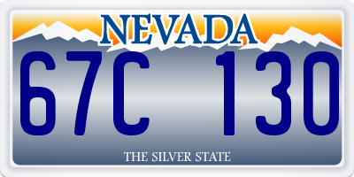 NV license plate 67C130