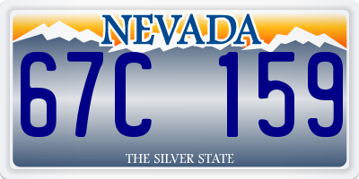 NV license plate 67C159