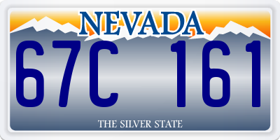 NV license plate 67C161