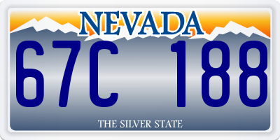 NV license plate 67C188