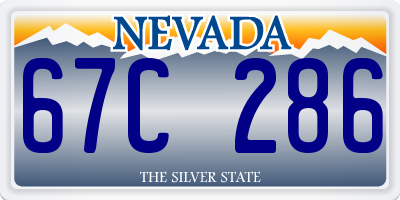 NV license plate 67C286