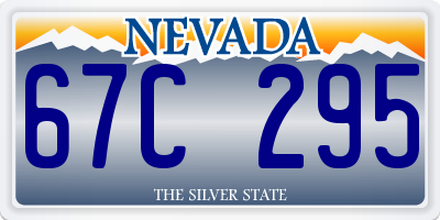 NV license plate 67C295