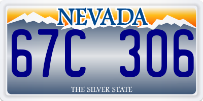 NV license plate 67C306