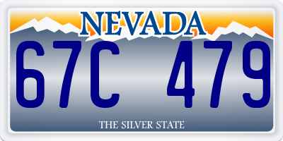 NV license plate 67C479