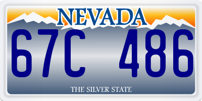 NV license plate 67C486