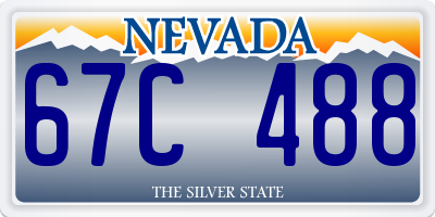 NV license plate 67C488