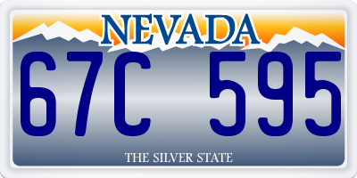 NV license plate 67C595