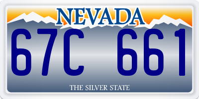 NV license plate 67C661