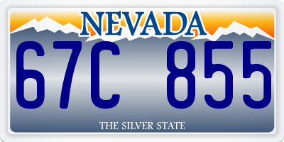 NV license plate 67C855