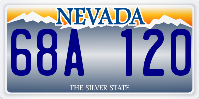 NV license plate 68A120