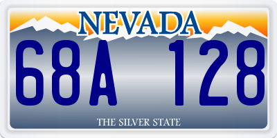 NV license plate 68A128