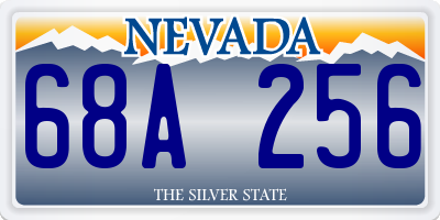 NV license plate 68A256