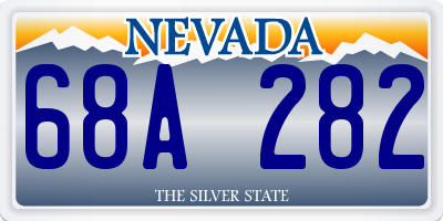 NV license plate 68A282