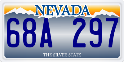 NV license plate 68A297