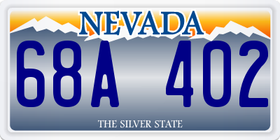NV license plate 68A402
