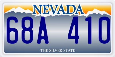 NV license plate 68A410